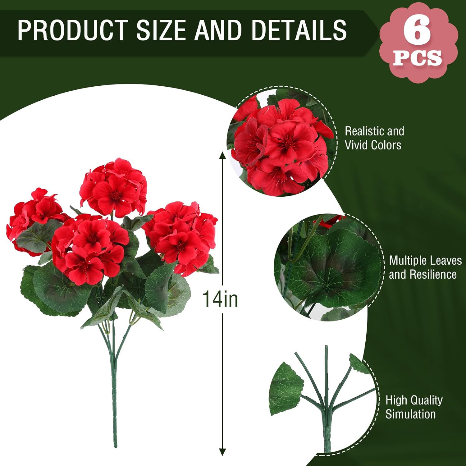 Silk Geraniums for Outdoor Planters: Realism Markers, Stem Counts, and the UV Longevity Trade-Off